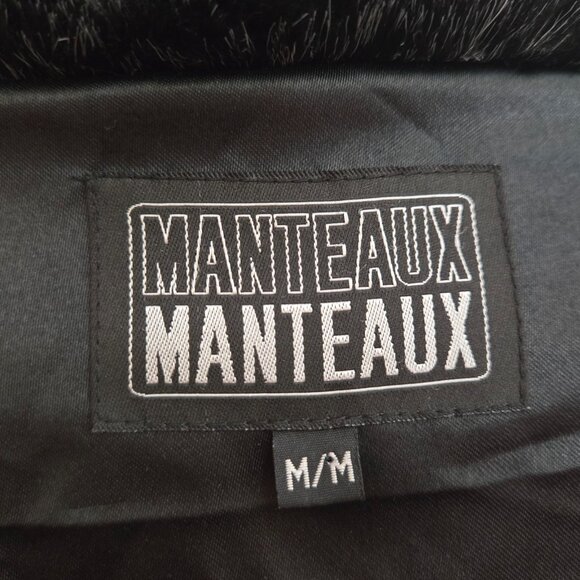 Vintage 90s Y2K Black Full Length Faux Fur Coat Size M Plush Velvety Glam Winter - Picture 12 of 13